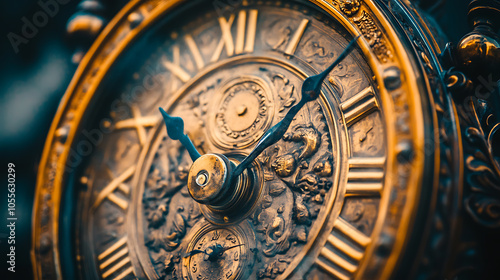 Antique clocks, wallpaper, a long-lived timepiece