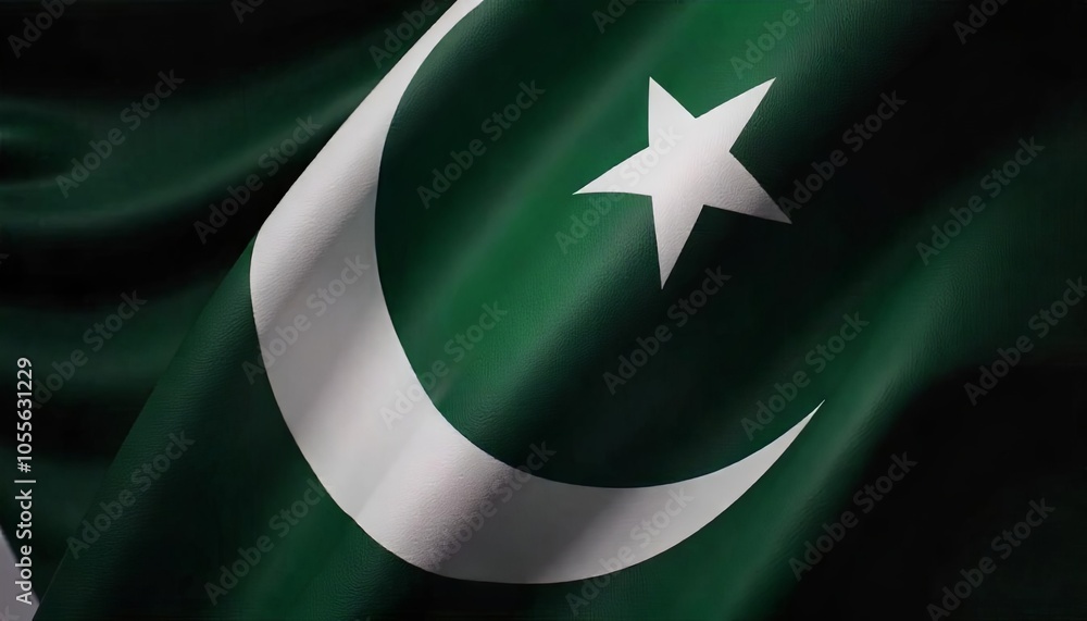 Pakistan’s Flag in Beautiful 3D Waves Pakistan’s Flag in Beautiful 3D Waves