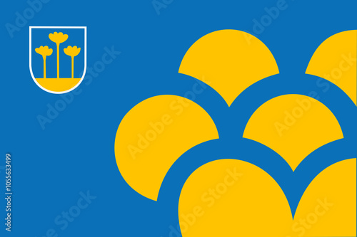 Flag of Zoetermeer City and Municipality (South Holland or Zuid-Holland province, Kingdom of the Netherlands, Holland) photo