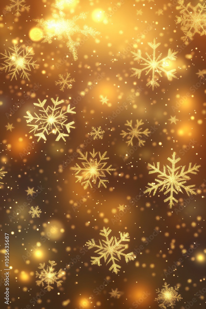 Holiday star shape snow flake pattern abstract background. Template for greeting card poster design