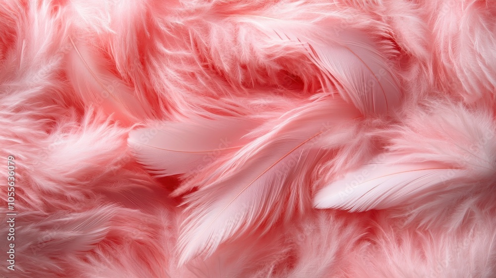 Dreamy pink feathers with soft and fluffy textures crafted to evoke relaxation and a sense of peace, with vibrant feather patterns in harmony. Dreamy pink feathers with soft and fluffy textures crafted to evoke relaxation and a sense of peace, with vibrant feather patterns in harmony.