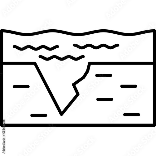Ocean Trench Icon