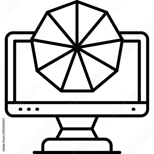 Картината върху платно Shader Icon