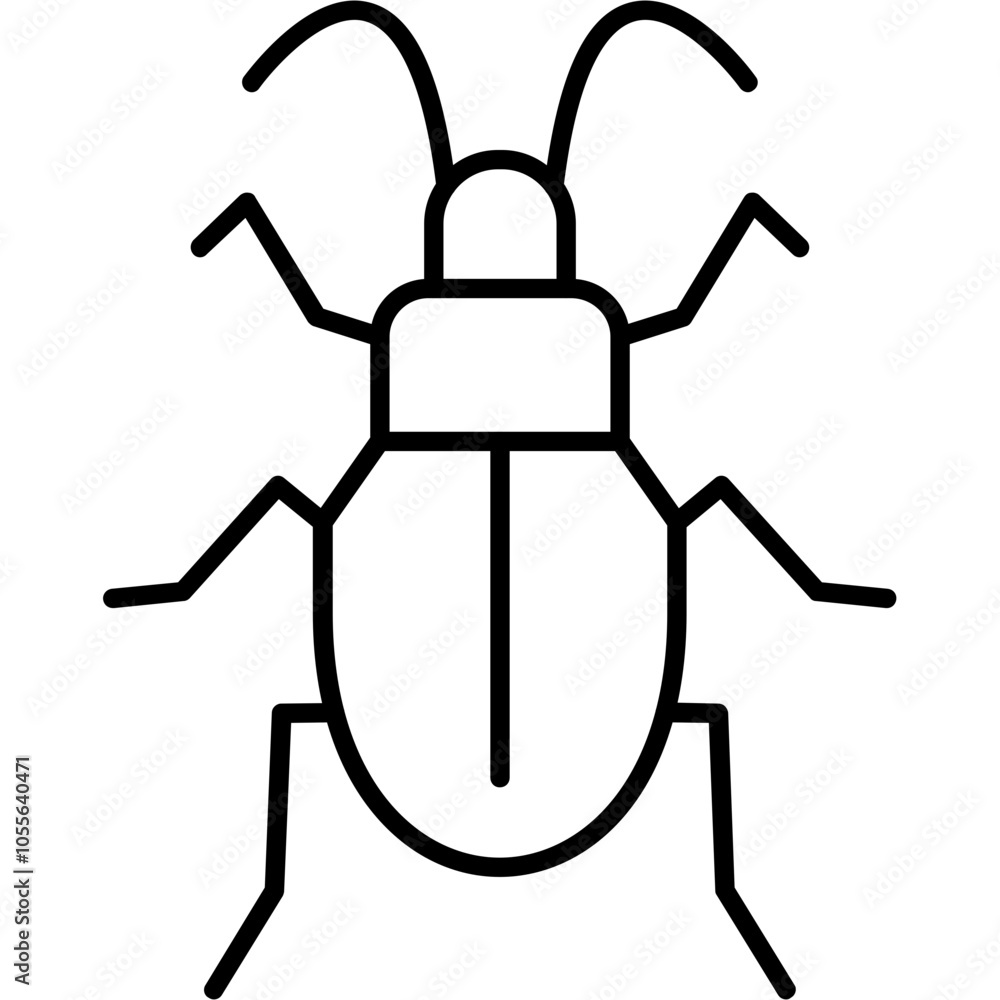 Ground Beetle Icon Ground Beetle Icon