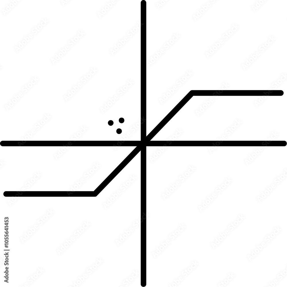 Obraz premium Hyperbolic Tangent Icon