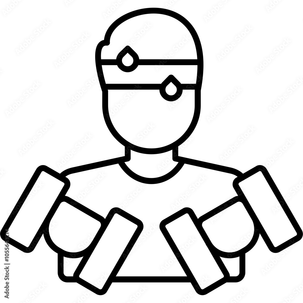 Fototapeta premium Exercise Icon