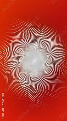 Spiral, White Shapes on Red Background, Abstract Image, Texture, Pattern Background, Wallpaper, Cover and Screen of Smartphone, PC, Laptop, 9:16 and 16:9 Format