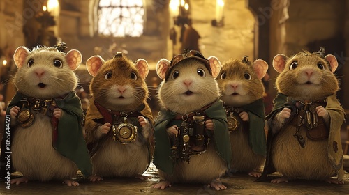 A group of time-traveling hamsters inadvertently change history with their adventures. photo