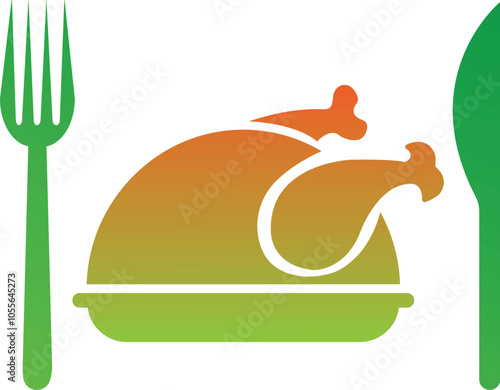 Canvastavla Chicken Food logo design