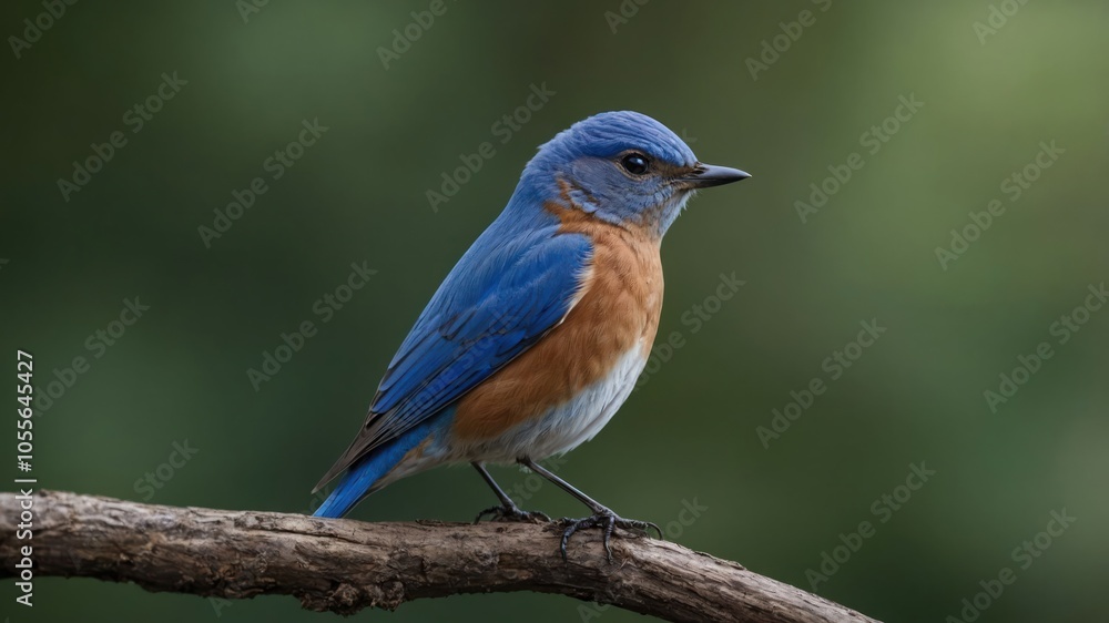 A bluebird perched on a branch, showcasing its vibrant plumage against a blurred background. A bluebird perched on a branch, showcasing its vibrant plumage against a blurred background.