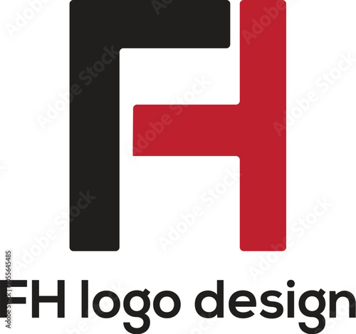 H logo design. FH logo vectors. Creative HF logo design. Luxury HF logo design. Simple, template, unique, Modern H logo design. Letters FH logo design.. House H logo design, Natural, Eco logo design.