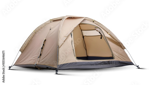 Beige camping tent