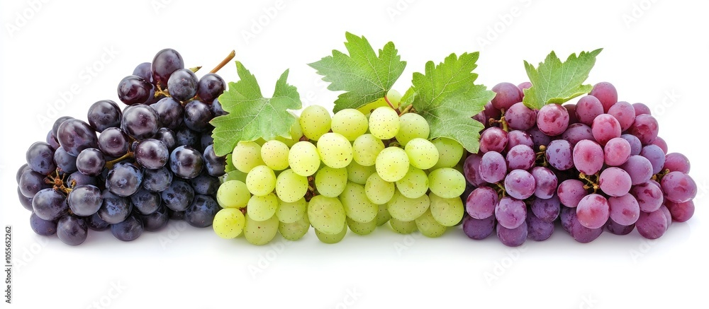 Grapes In White Background Grapes In White Background