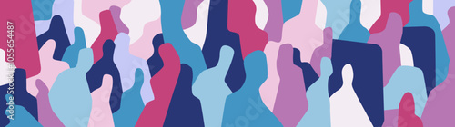 Internet people virtual community social network vector background , abstract multicolor horizontal illustration 