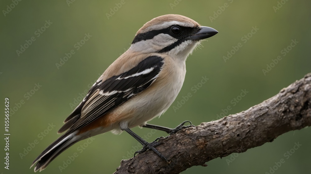 A close-up of a small bird perched on a branch, showcasing its detailed plumage and features. A close-up of a small bird perched on a branch, showcasing its detailed plumage and features.