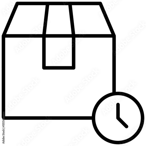 Logistik Paket Lieferzeit Uhr