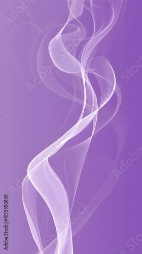 Smoke, White Fluid on Purple Background, Abstract Image, Texture, Pattern Background, Wallpaper, Cover and Screen of Smartphone, PC, Laptop, 9:16 and 16:9 Format