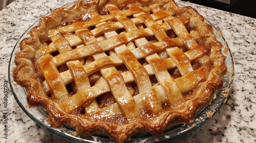 Warm apple pie with lattice crust, leaving room for Dessert Day greetings Warm apple pie with lattice crust, leaving room for Dessert Day greetings
