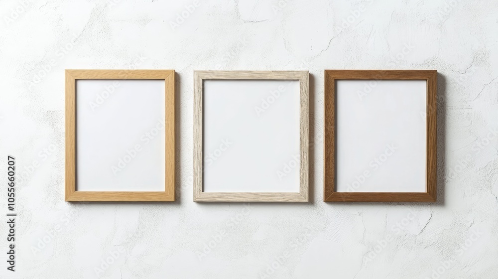 Wooden frame mockup set against a textured white backdrop 1x2 Horizontal Landscape orientation Wooden frame mockup set against a textured white backdrop 1x2 Horizontal Landscape orientation