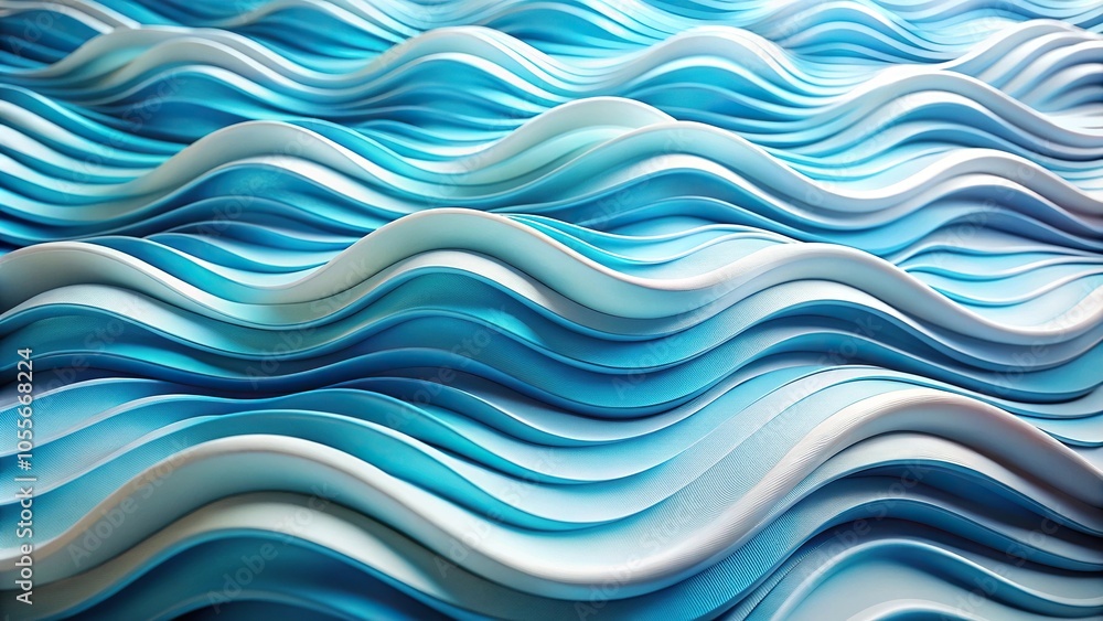 gentle undulating pattern in shades of blue against clean white backdrop gentle undulating pattern in shades of blue against clean white backdrop