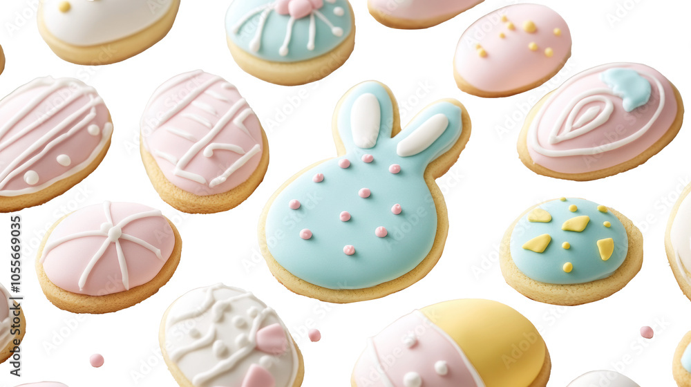 Easter cookies on a transparent background Easter cookies on a transparent background