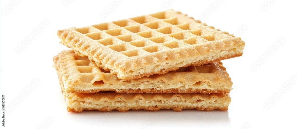 Sweet Wafer On White Background Sweet Wafer On White Background