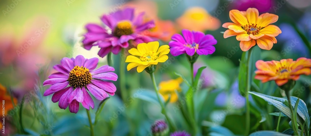 Colorful Flowers From The Garden Colorful Flowers From The Garden