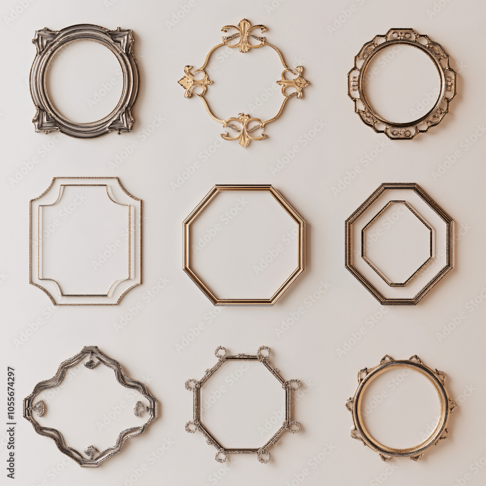 Obraz premium set of vintage frames