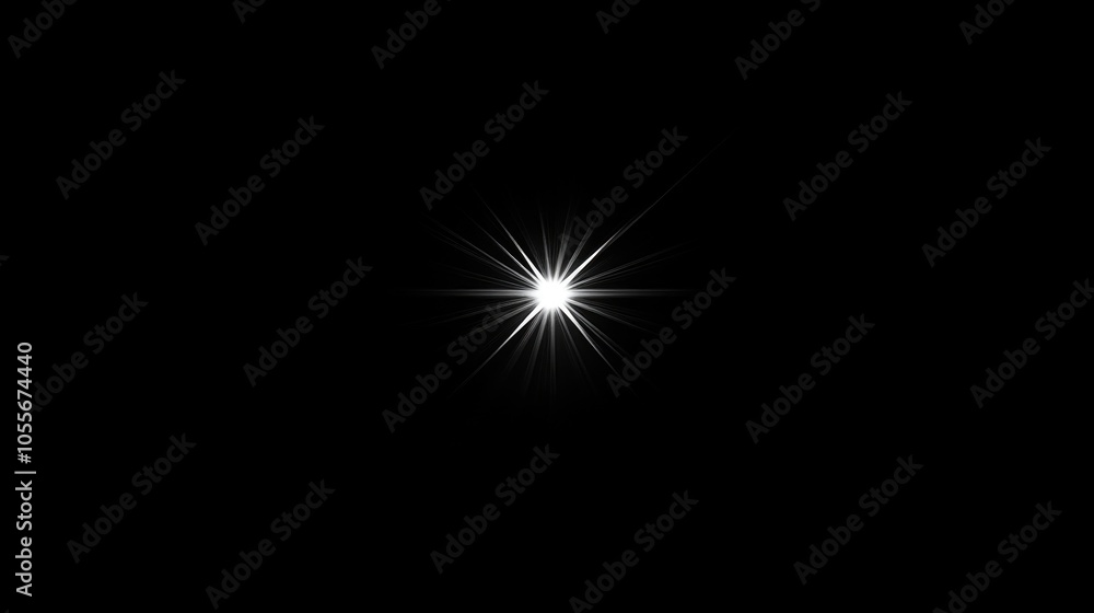 Lonely Star in an Expansive Night Sky Lonely Star in an Expansive Night Sky