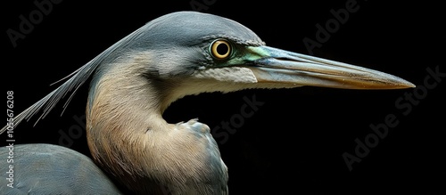 Portrait Of A Beautiful Whistling Heron Syrigma Sibilatrix Specimen In Captivity photo