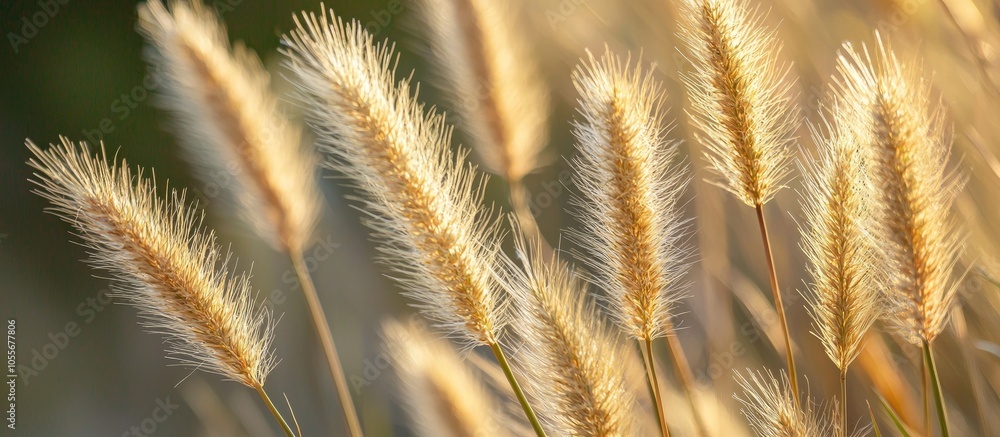 Close Up View In Detail Of Feathertop Rhodes Grass Close Up View In Detail Of Feathertop Rhodes Grass