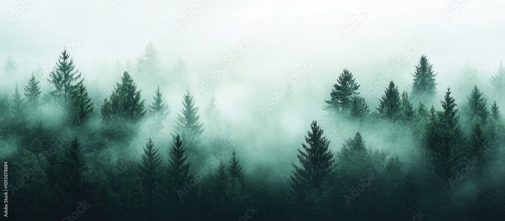 Beautiful Misty Forest Abstract Background Beautiful Misty Forest Abstract Background