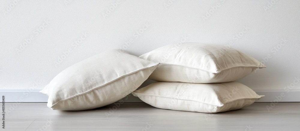 Soft Decorative Pillows On Light Background Soft Decorative Pillows On Light Background
