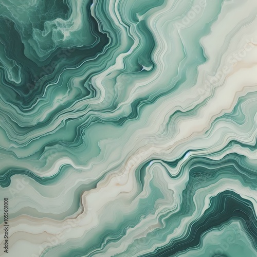 Minimal marble texture with a natural pattern for a turquoise background