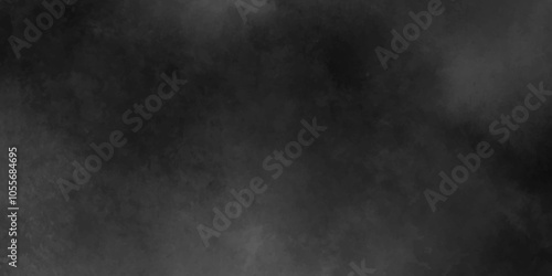 Abstract gray smoke overlays realistic dust and grey natural effect pattern on black.Realistic grunge grey or smoke. grey cloud and black sky textured background. vapor, fog overlay on black.	