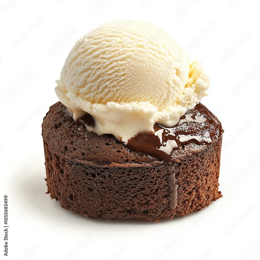 Chocolate lava cake with vanilla ice cream and caramel sauce. Chocolate lava cake with vanilla ice cream and caramel sauce.