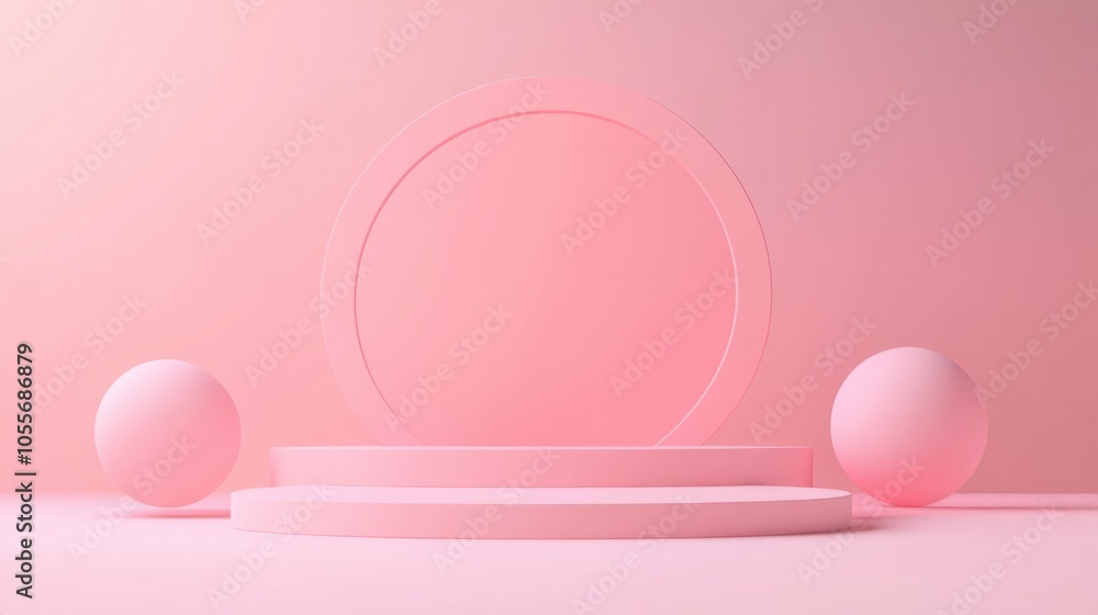 pink soft light podium pink soft light podium