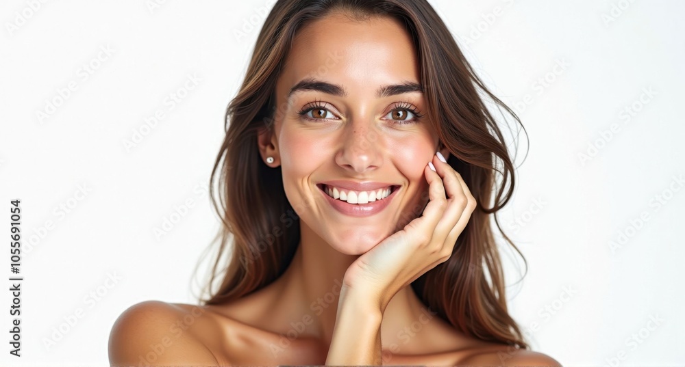 A Syrian woman with fair skin and a gentle smile A Syrian woman with fair skin and a gentle smile