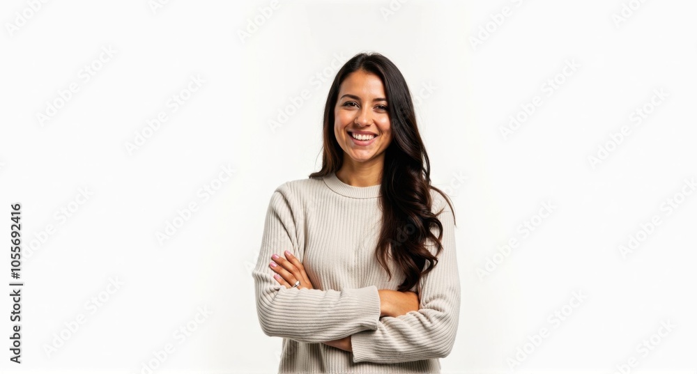 A Moroccan woman with glowing skin and a gentle smile A Moroccan woman with glowing skin and a gentle smile