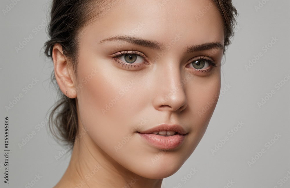 Woman brown hair looking directly at camera.Woman with brown hair making eye contact, ideal for beauty or lifestyle concepts, portraits, blog graphics, social media posts. Woman brown hair looking directly at camera.Woman with brown hair making eye contact, ideal for beauty or lifestyle concepts, portraits, blog graphics, social media posts.