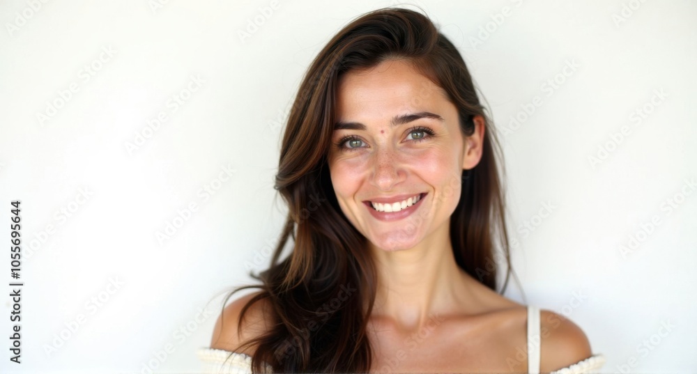 An Uzbek woman with expressive eyes and a kind smile An Uzbek woman with expressive eyes and a kind smile