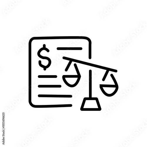 Automatic bill payment or revenue cycle management flat vector icon for apps and websites