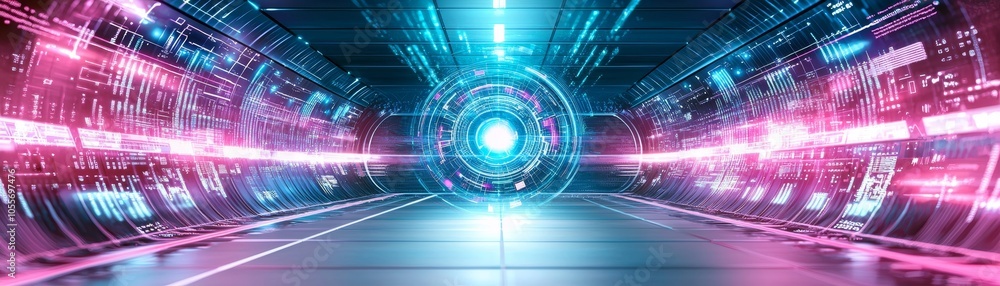 Futuristic Synthwave Digital Landscape Futuristic Synthwave Digital Landscape