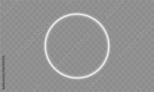 Light circle white swirl. Curved white line light effect. Darkening of the moon. Flash vector semicircle and spark light effect. Podium, radial platform.	