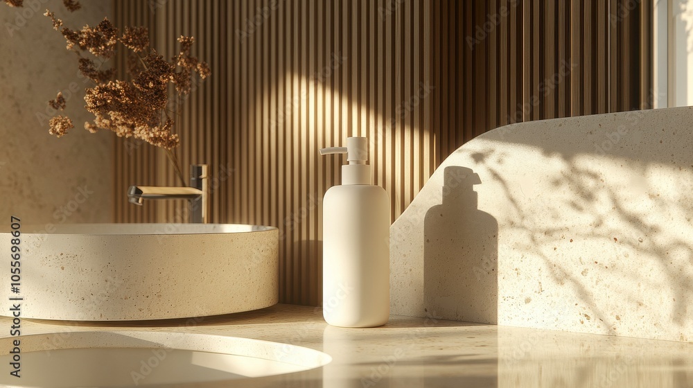Elegant Minimalist Bathroom with Sunlit Modern Elements Elegant Minimalist Bathroom with Sunlit Modern Elements