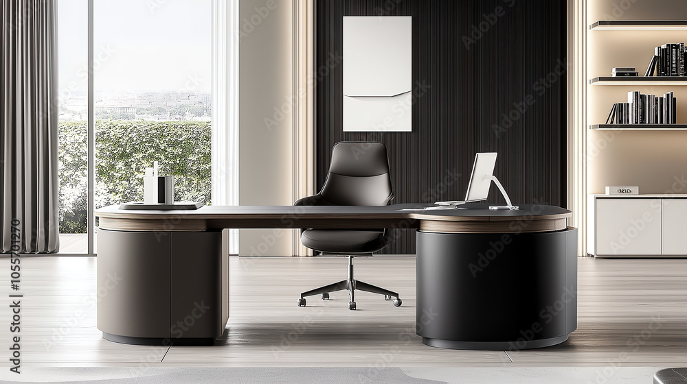 Interior design of luxurious modern office Interior design of luxurious modern office