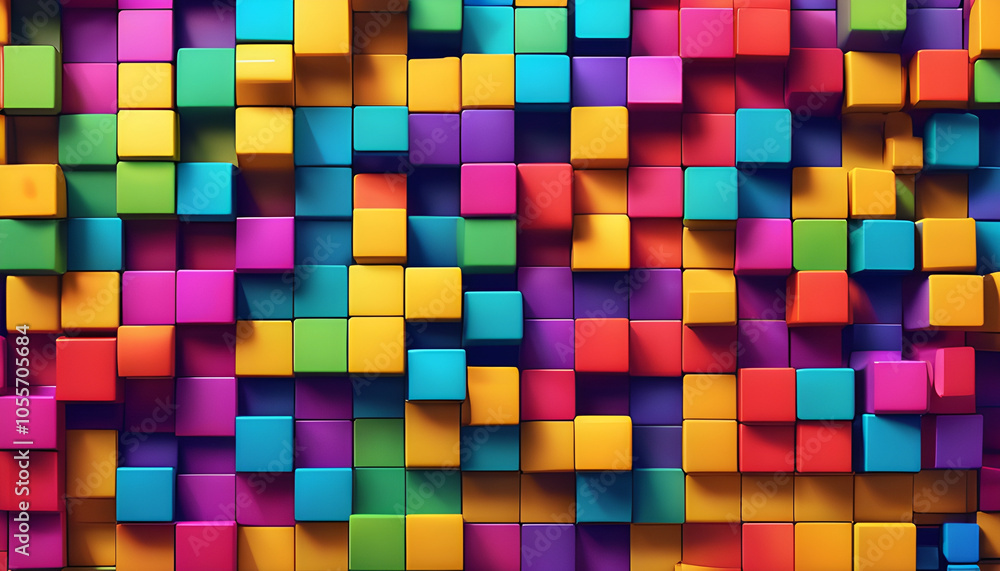 A brightly colored pixel pattern, combining vibrant shades in a tech-style style. A brightly colored pixel pattern, combining vibrant shades in a tech-style style.