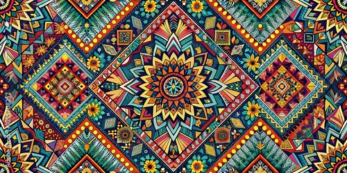 Abstract Geometric Pattern Landscape for Modern Design and Art Enthusiasts