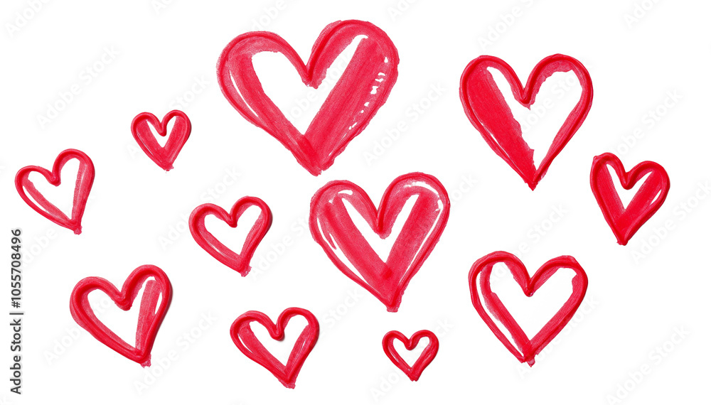 red hearts drawn on transparent background. red hearts on white background suitable for Valentines Day, romantic themes, love letters, cards, posters, and social media posts. red hearts drawn on transparent background. red hearts on white background suitable for Valentines Day, romantic themes, love letters, cards, posters, and social media posts.