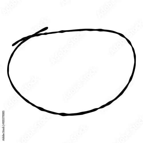 Outline hand painted frame doodle PNG isolated shape. Hand drawn line shape. Simple stroke grunge icon. Minimalist cartoon playful shape logo